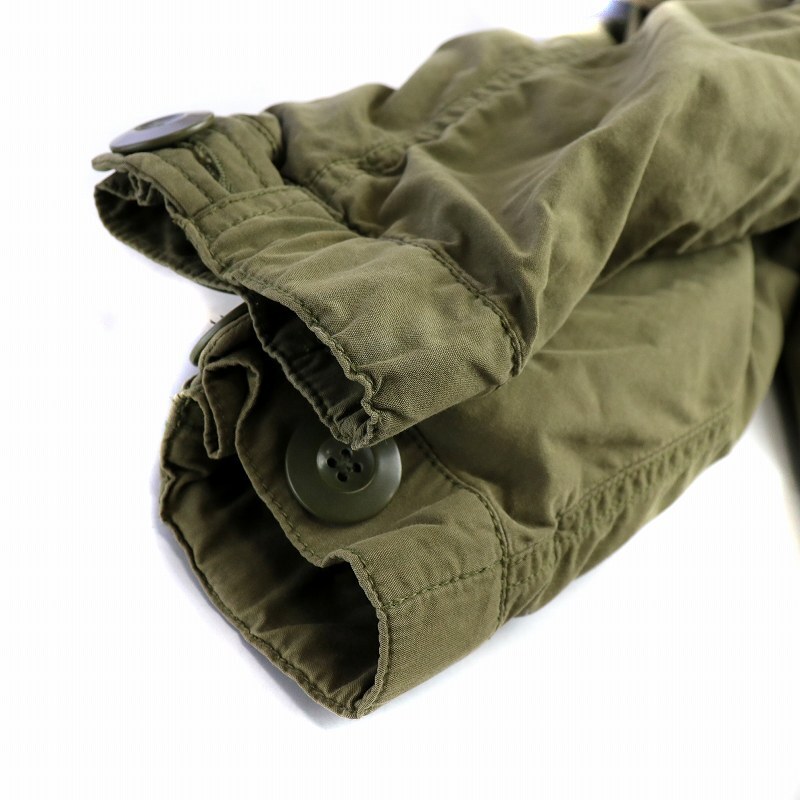  Avirex AVIREX M-65 Mod's Coat military cotton inside hood real fur middle S khaki 6242036 /AQ #GY18 lady's 