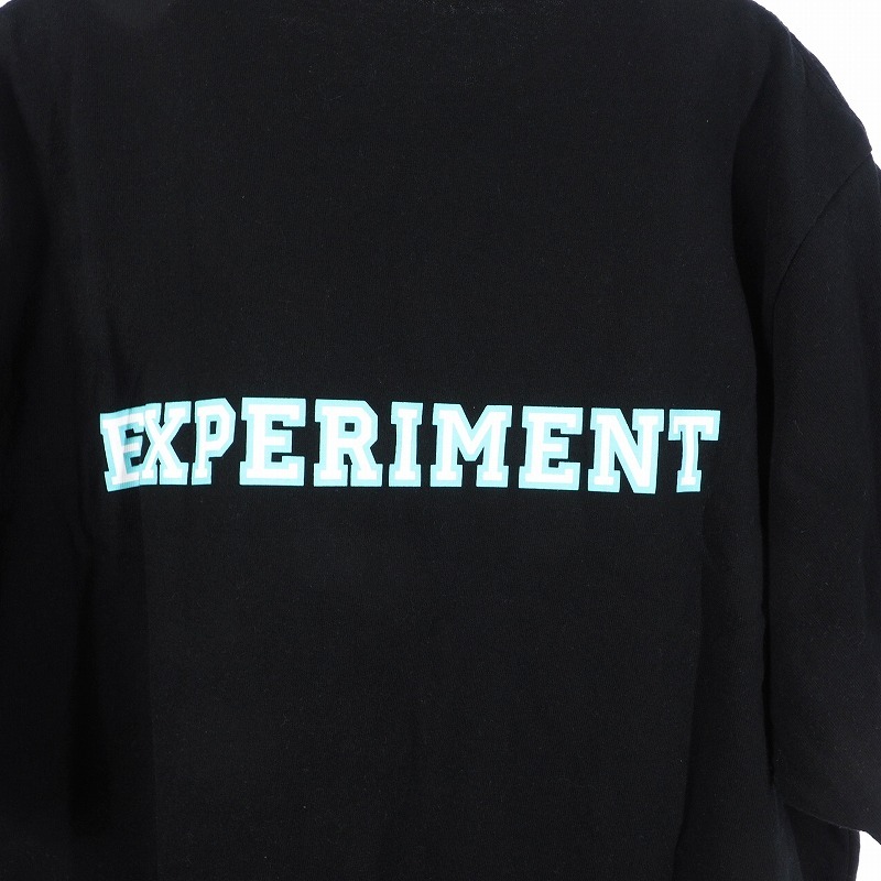 ユニフォームエクスペリメント uniform experiment COLLEGE TEE プリント ロゴ Tシャツ クルーネック 半袖 2 ブラック 黒 UE-222039_画像4