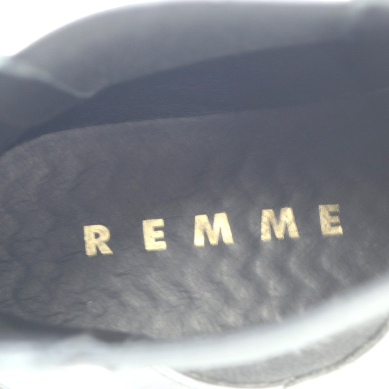 レメ REMME U by SPICK&SPAN取り扱い 23AW サイドゴアブーツ ショートブーツ 36 23cm 黒 ブラック /AK18 レディース_画像3