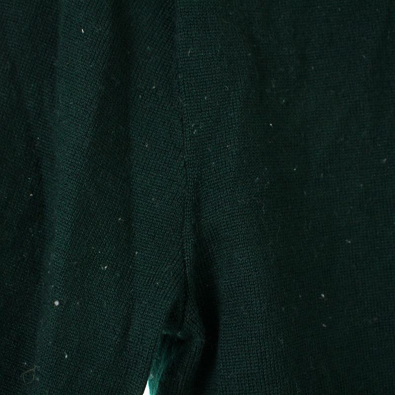 ポロ ラルフローレン POLO RALPH LAUREN ニット セーター 長袖 Vネック 刺繍 ウール XS 緑 グリーン /KU メンズ_画像7