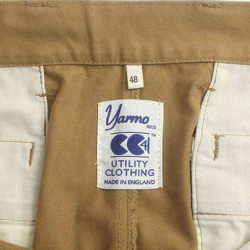 ya-moYARMO chino pants chinos tapered 48 M beige /SI11 men's 