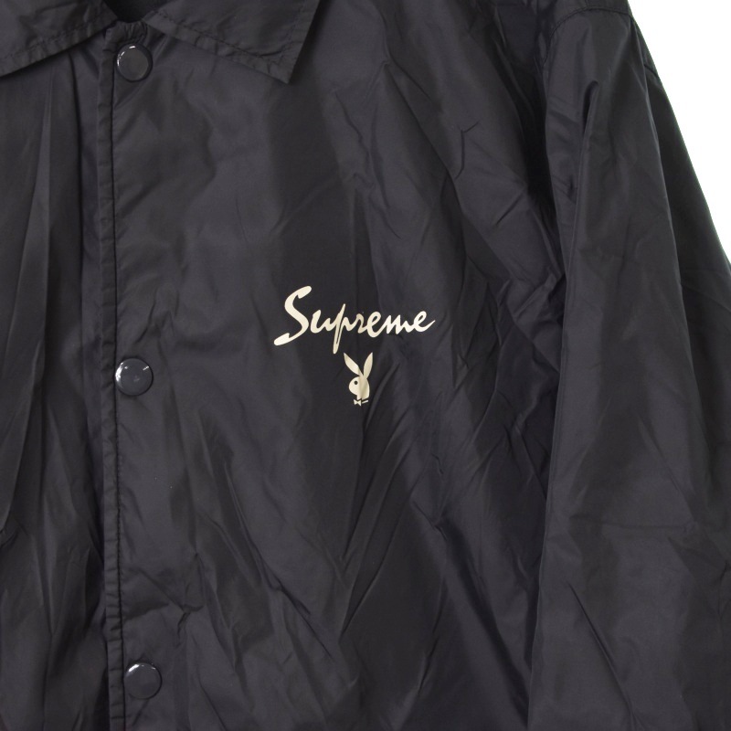 シュプリーム SUPREME プレイボーイ PLAYBOY 11SS Nylon Coach Jacket ナイロン コーチジャケット ブルゾン ロゴプリント M 黒 ブラック_画像5