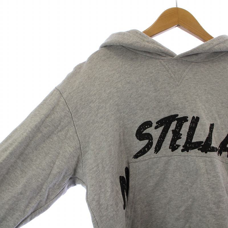  Stella McCartney STELLA McCARTNEY pull over Parker sweat reverse side nappy long sleeve Logo print 14 gray /AQ #GY18 Kids 