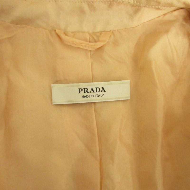 プラダ PRADA ジャケット ブレザー シルク 3B イタリア製 ピンク系 36 約XS-Sサイズ 0312 IBO48 レディース_画像7