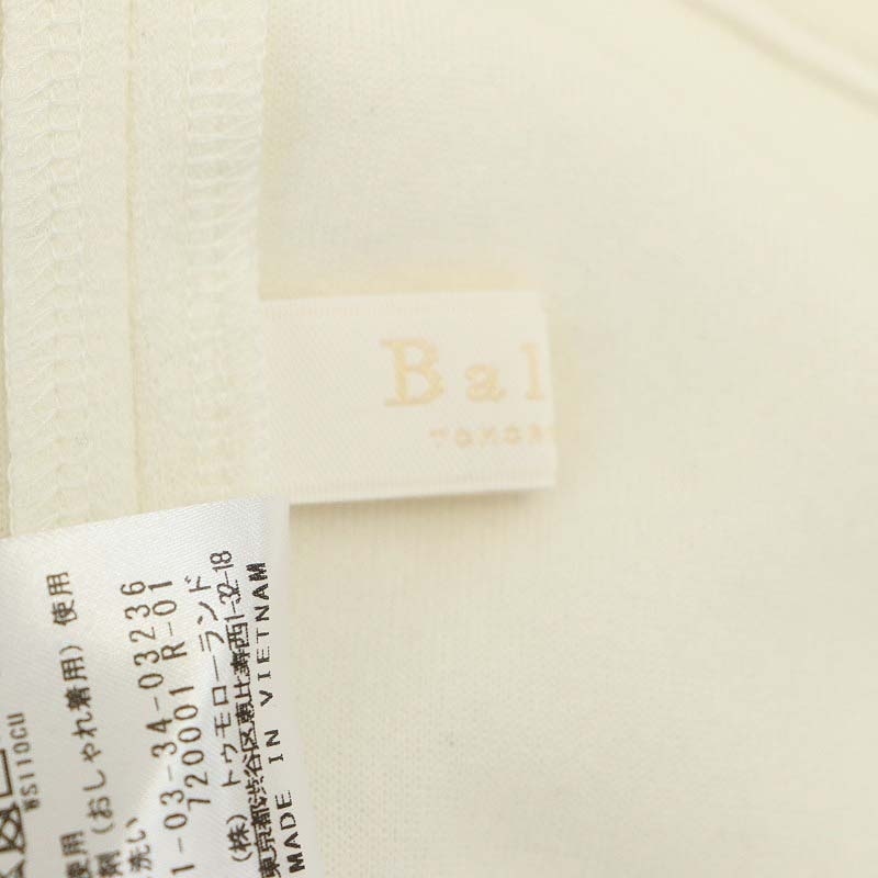  Ballsey BALLSEY Tomorrowland 23AWb-kre- jersey -ko Kuhn sleeve pull over cut and sewn long sleeve S white white 