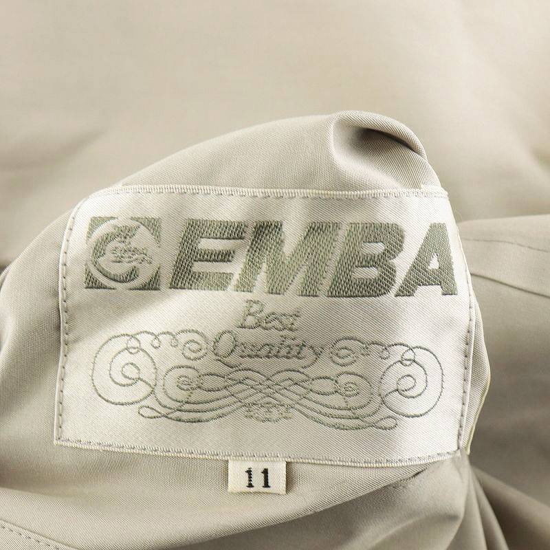 EMBA ジャケット リバーシブル ミンクファー 絹 シルク 11 L グレー アイボリー /AN9 レディース_画像4
