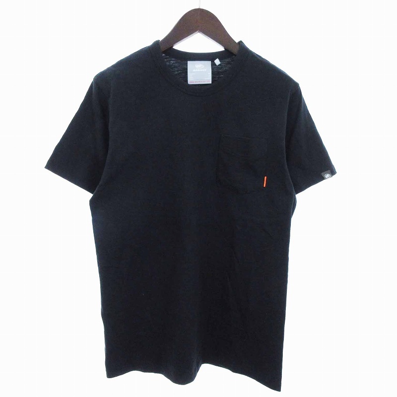 マムート MAMMUT Pocket T-Shirt ポケット Tシャツ カットソー 半袖 クルーネック 1017-01810 黒 ブラック L メンズ_画像1