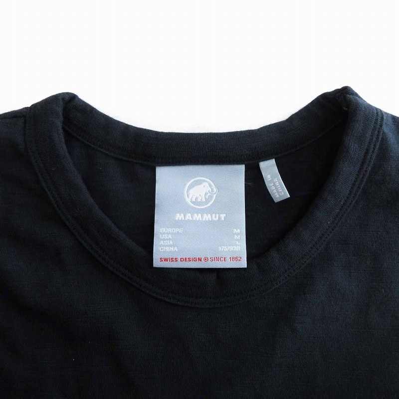 マムート MAMMUT Pocket T-Shirt ポケット Tシャツ カットソー 半袖 クルーネック 1017-01810 黒 ブラック L メンズ_画像3