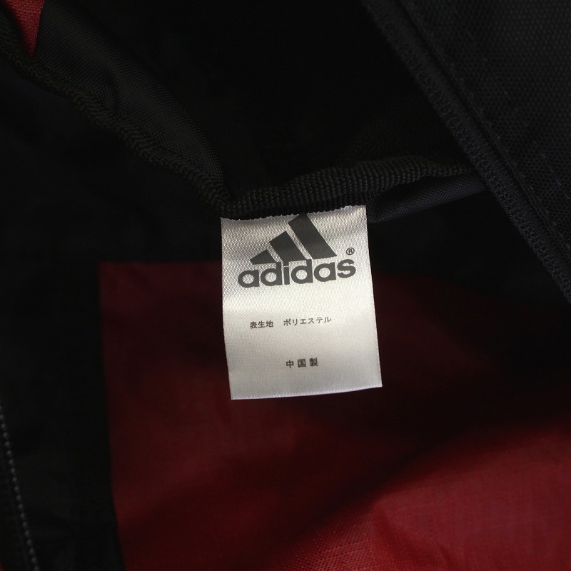 アディダス adidas ボストンバッグ ショルダー ハンド 2WAY ナイロン ロゴ 赤 レッド 黒 ブラック /AQ ■GY17 メンズの画像4