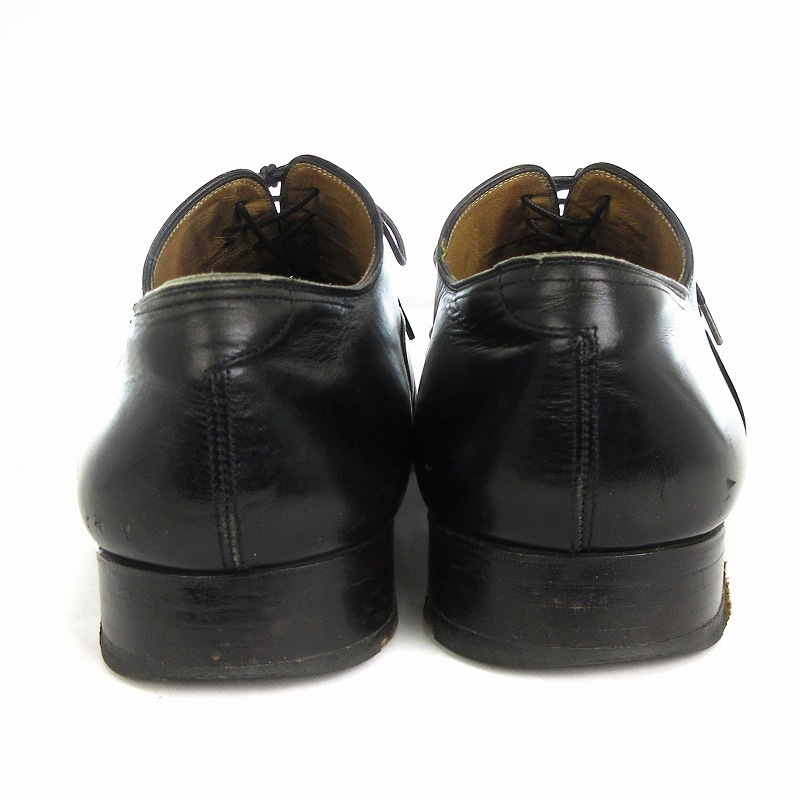 トゥモローランド TOMORROWLAND ビジネスシューズ 革靴 ホール ストレートチップ レザー 黒 ブラック 8 27.5cm相当 メンズ_画像4