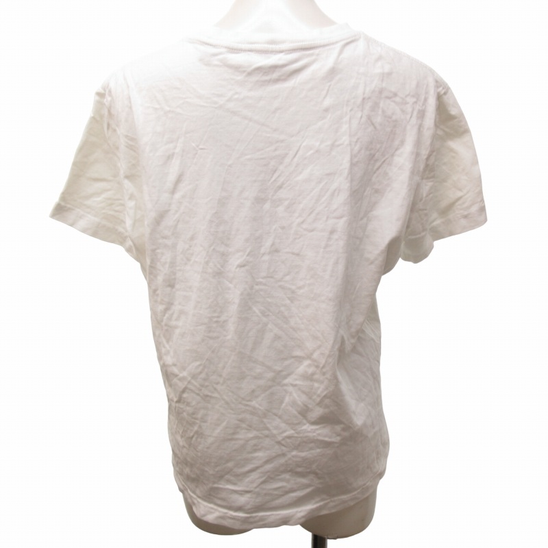 ディーゼル DIESEL Tシャツ カットソー ロゴ プリント コットン 半袖 白 ホワイト M 0319 ■023 レディース_画像2