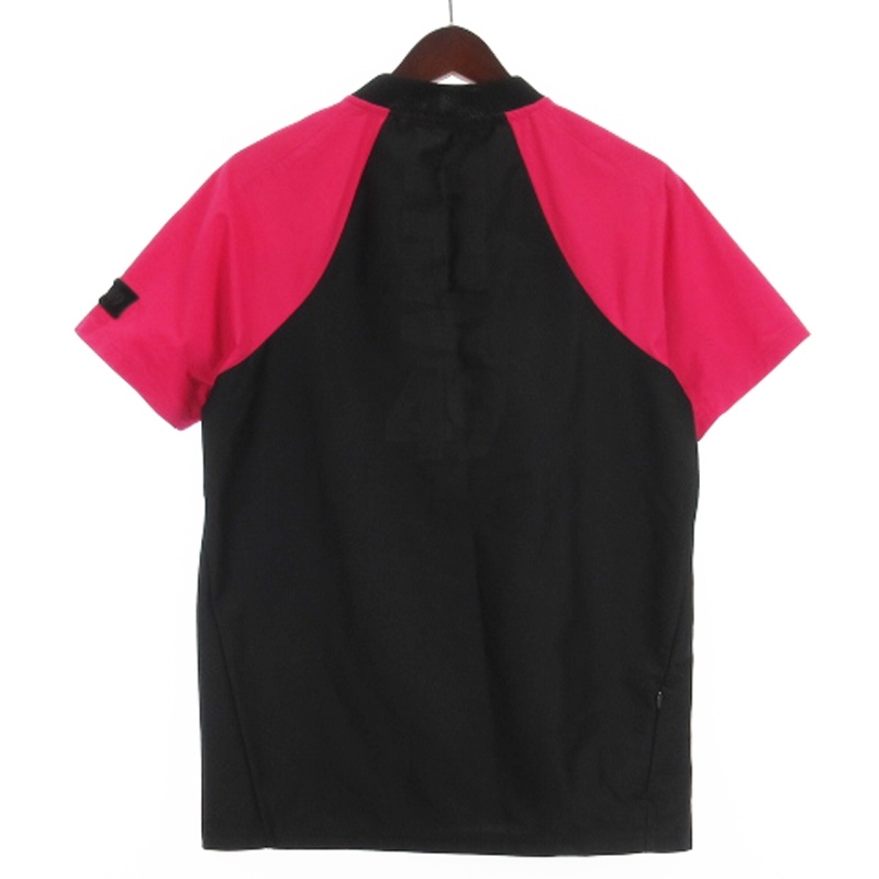 ジュンハシモト junhashimoto TFW49 COLLAR LESS POLO ポロシャツ Tシャツ 半袖 T102010005 ピンク 4 メンズ_画像4