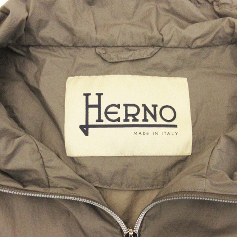 ヘルノ HERNO ティアード ブルゾン ナイロン ジャケット 薄手 GI0111D-12314 イタリア製 グレー系 44 ■ECS レディース_画像7