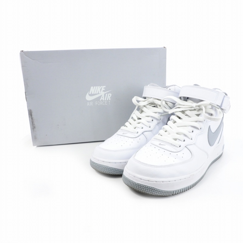 ナイキ NIKE Air Force 1 Mid Borrows Big エアフォース1 ミッド ボローズ ビッグ スニーカー 28cm US10 ホワイト 白 DV0806 100 メンズ_画像8