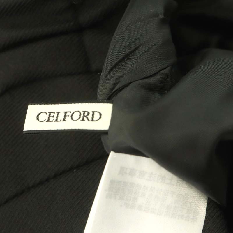 セルフォード CELFORD 22AW ミドルフレアースカート ロング 36 黒 ブラック /NR ■OS レディース_画像3