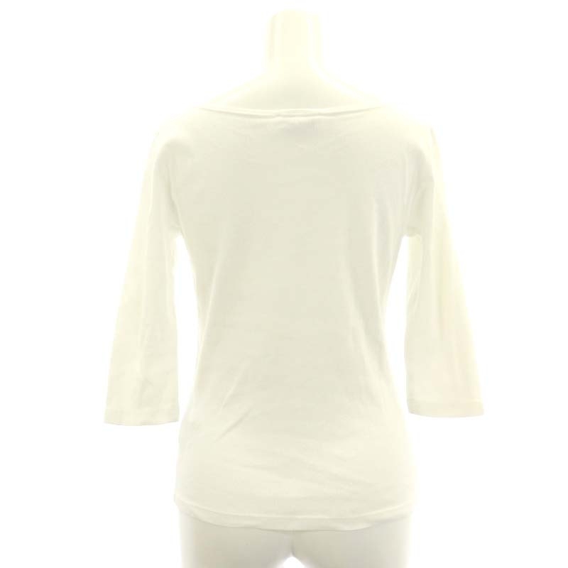 アニエスベー agnes b. Tシャツ カットソー 七分袖 コットン T1 白 ホワイト /NR ■OS レディース_画像2