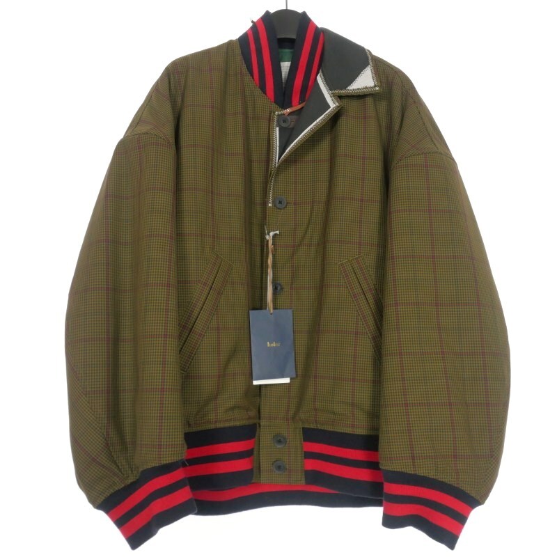 未使用品 カラー kolor 23AW CLUB PLAID BLOUSON チェック ジャケット 2 ブラウン 茶 23WCM-G01101B 国内正規 メンズ_画像1