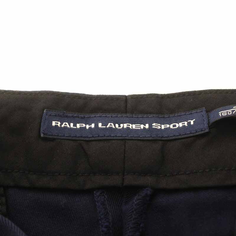 ラルフローレン RALPH LAUREN SPORT テーパードパンツ スラックスパンツ ロング ロールアップ 4 XL 紺 ネイビー /YI29 レディース_画像7