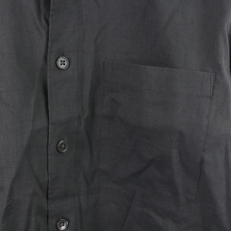 セオリー theory 17SS CRUNCH RAMMY ワイシャツ レギュラーカラー 長袖 麻 リネン XS チャコールグレー 7208000 /SI15 メンズ_画像4