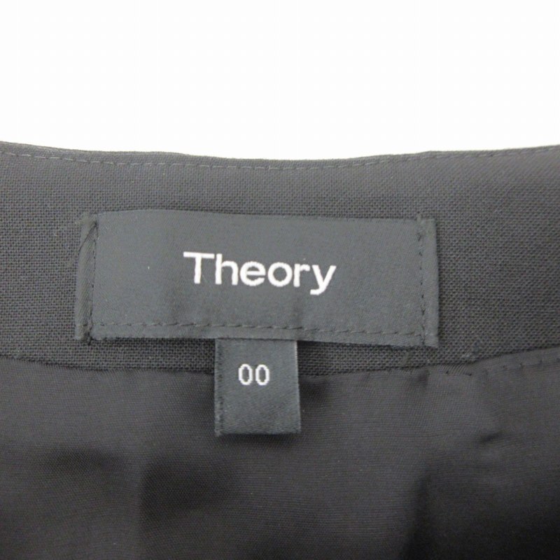  theory theory beautiful goods Tailor Prito W wool skirt knee height black black 00 approximately XS #122 lady's 