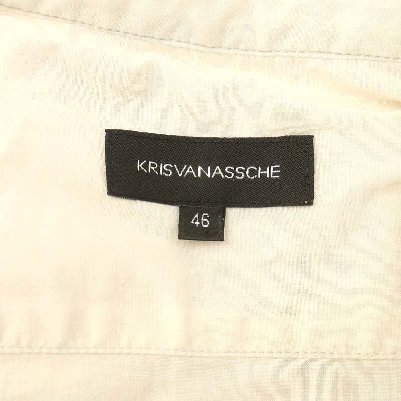 クリスヴァンアッシュ KRIS VAN ASSCHE コットンノースリーブシャツ 前開き 46 ライトベージュ /ES ■OS ■SH メンズ_画像3