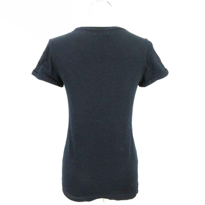 バーバリーブルーレーベル BURBERRY BLUE LABEL プリント Tシャツ 半袖 38 ブラック ■016 レディース_画像2