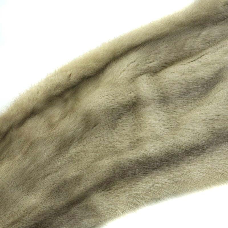  No-brand tippet shawl fur fur mink fringe gray /XZ #GY18 lady's 