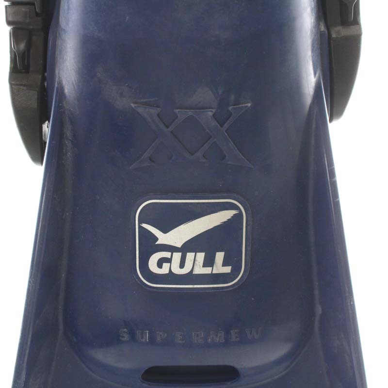 ガル GULL スーパーミューダブルエックス SUPER MEW XX スキューバダイビング ストラップフィン ラバー 26～27cm L 青 ブルーの画像4