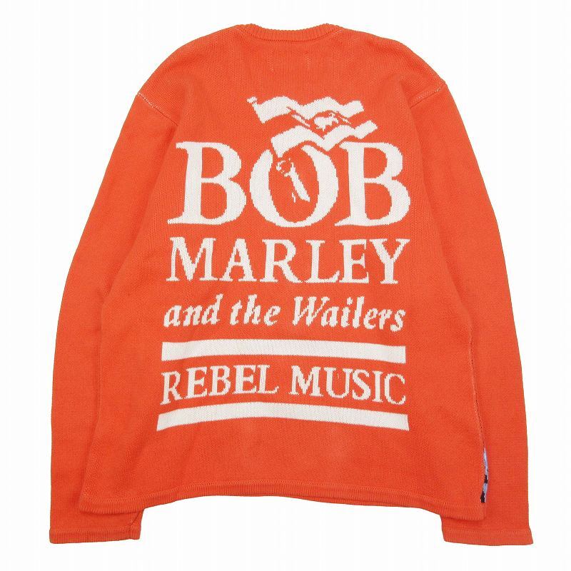 ステューシー STUSSY Bob Marley Sweater ボブマーリー セーター 長袖 ロゴ コットン ニット ジャガード プルオーバー クルーネック 丸首_画像2