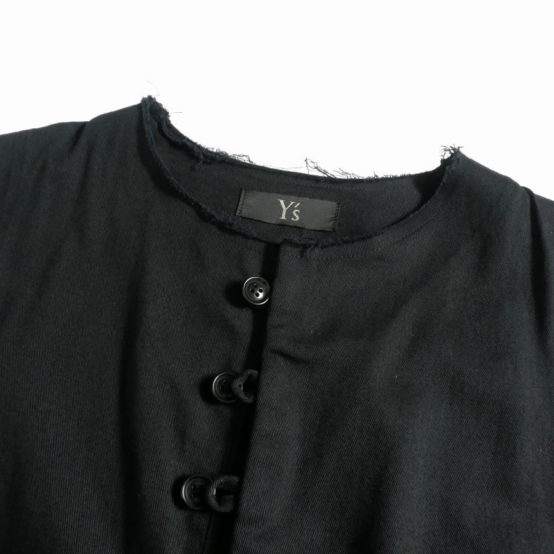 ワイズ Y's ヨウジヤマモト コットンツイル ロングワンピース ドレス 2 ブラック 黒 YR-D82-002 レディース_画像5