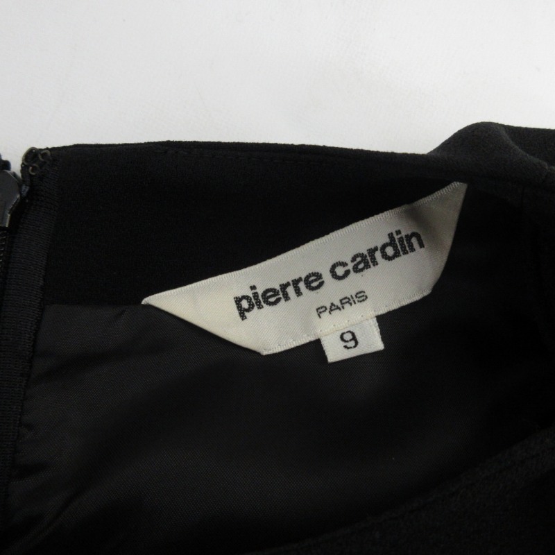 ピエールカルダン Pierre Cardin ワンピース ドレス フォーマル 半袖 黒 ブラック 9 Mサイズ 0317 ■GY31 レディース_画像9