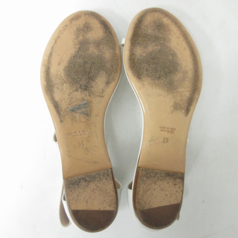 ... GIORGIO ARMANI  сандалии   обувь    лента  дизайн   Италия  пр-во    белый  белый  35 23cm 0317 IBO48  женский 