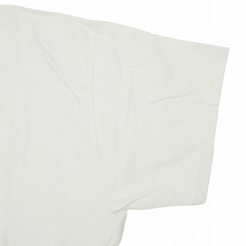 ニューエラ NEW ERA Tシャツ 半袖 ロゴ プリント ワンポイント クルーネック 丸首 プルオーバー カットソー トップス コットン100％ XL 白_画像4