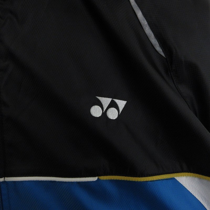 ヨネックス YONEX ウィンドブレーカー ジャケット ヒートカプセル 長袖 フード ロゴ ワンポイント 水色 ライトブルー L メンズの画像3