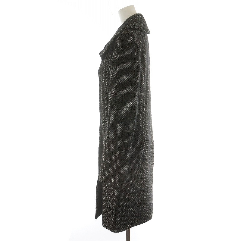  Balenciaga BALENCIAGA Пальто Честерфилд длинный длина шерсть moheya. внешний 38 S чёрный черный /AN2 женский 