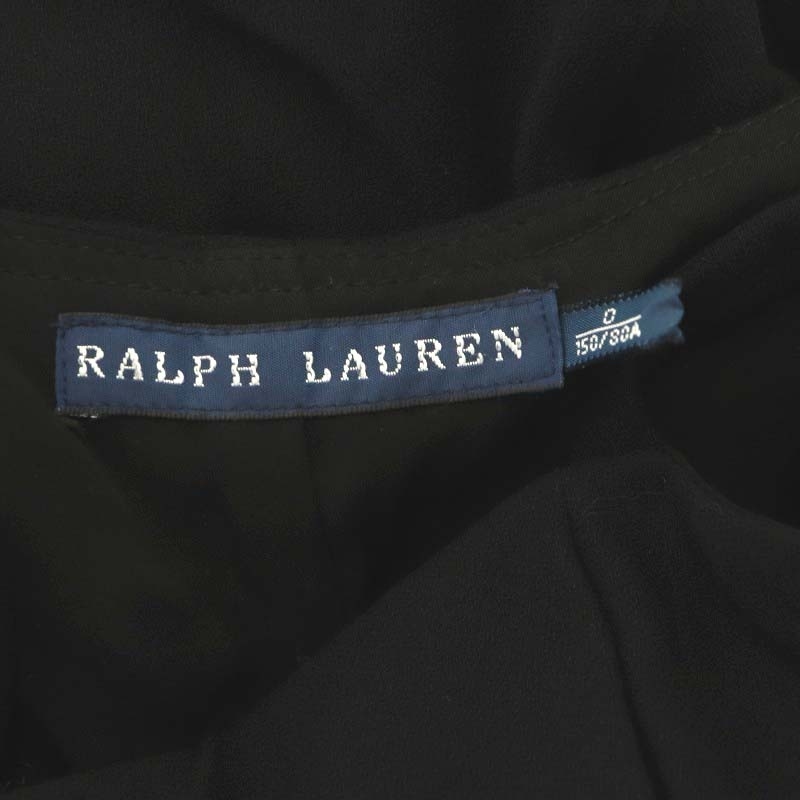 ラルフローレン RALPH LAUREN キャミワンピース 膝丈 フレア ウール混 0 黒 ブラック /NR ■OS レディース_画像3