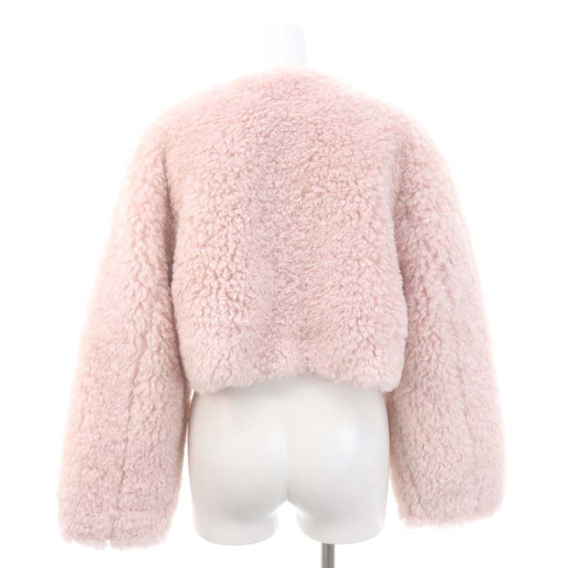  Snidel 23AW Sustainable Short boa coat no color coat fake fur cropped pants F light Pink Lady -s