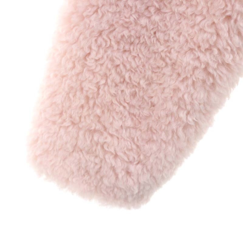  Snidel 23AW Sustainable Short boa coat no color coat fake fur cropped pants F light Pink Lady -s