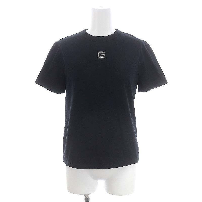 グッチ GUCCI ラインストーン G Tシャツ 半袖 カットソー S 黒 ブラック 748287 /MI ■OS ■SH レディース_画像1