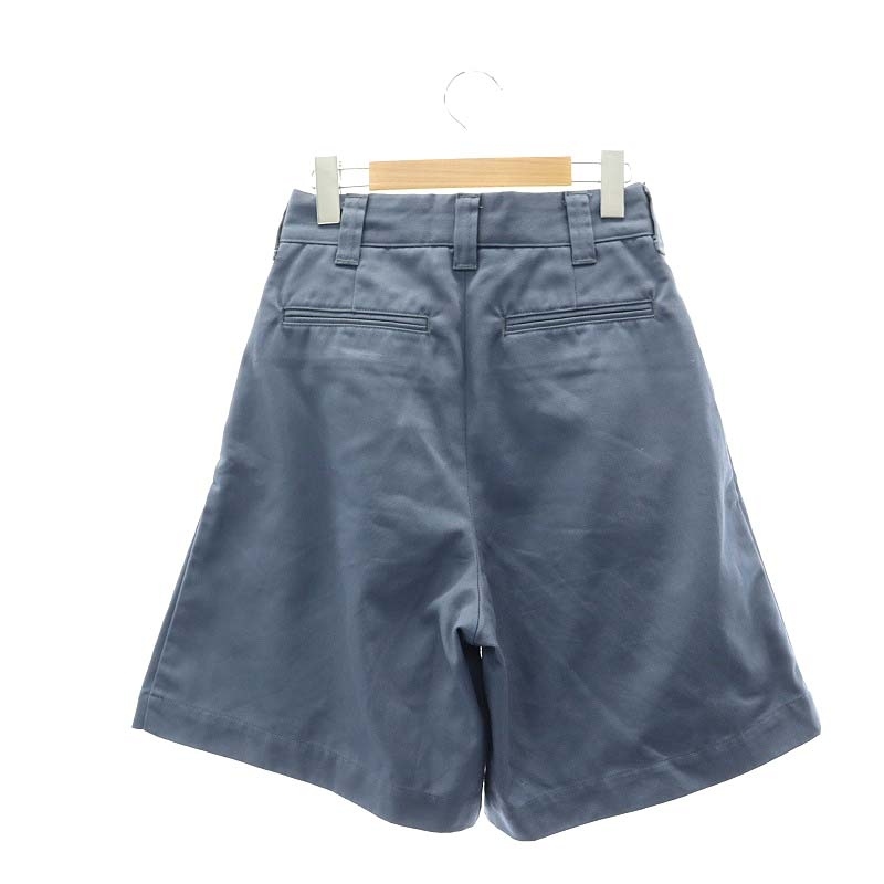 シンゾーン Shinzone TOMBOY SHORTS ハーフパンツ ショートパンツ タック 34 ブルーグレー 21MMSPA09 /DF ■OS レディース_画像2