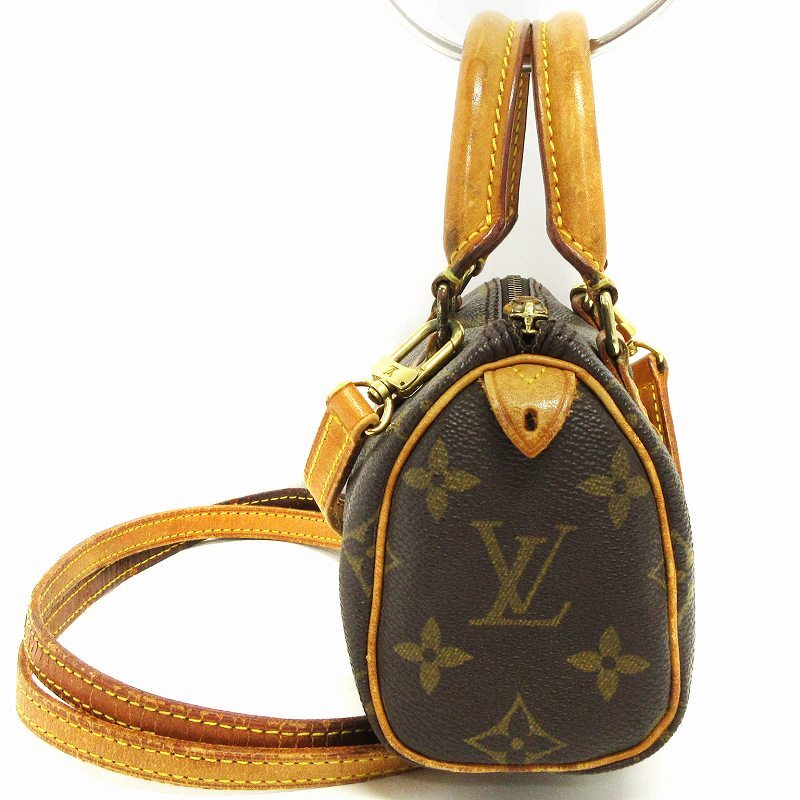 ルイヴィトン LOUIS VUITTON 2WAY モノグラム ミニスピーディ マイクロバッグ ショルダー カバン M41534 ブラウン 茶 ☆AA★_画像2