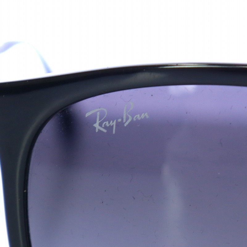 レイバン RAY BAN 偏光サングラス 眼鏡 アイウェア ボストン型 ツーブリッジ 砂打ち 55□20 145 黒 ブラック RB4285_画像6