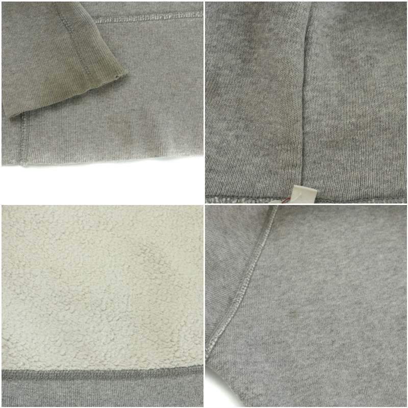  Dress Terior DRESSTERIOR Zip up Parker Logo embroidery one Point la gran sleeve reverse side nappy long sleeve 2 M gray 