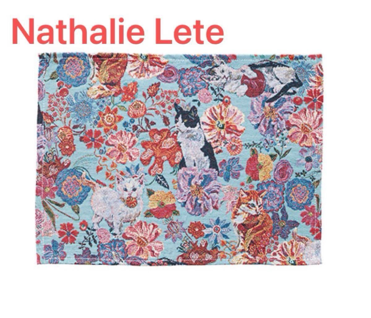 ナタリーレテ　新品　ランチマット　ランチョンマット　ランチクロス　ネコ　猫　Nathalie Lete 新作　プレースマット