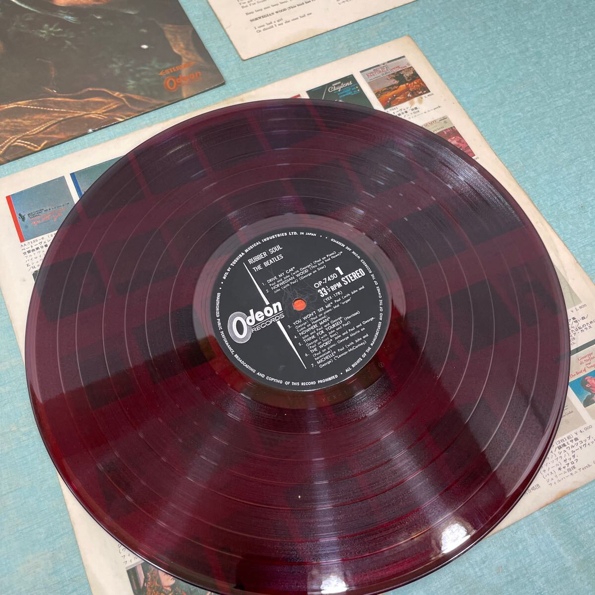 ビートルズ ラバー・ソウル OP-7450 LP レコードの画像6