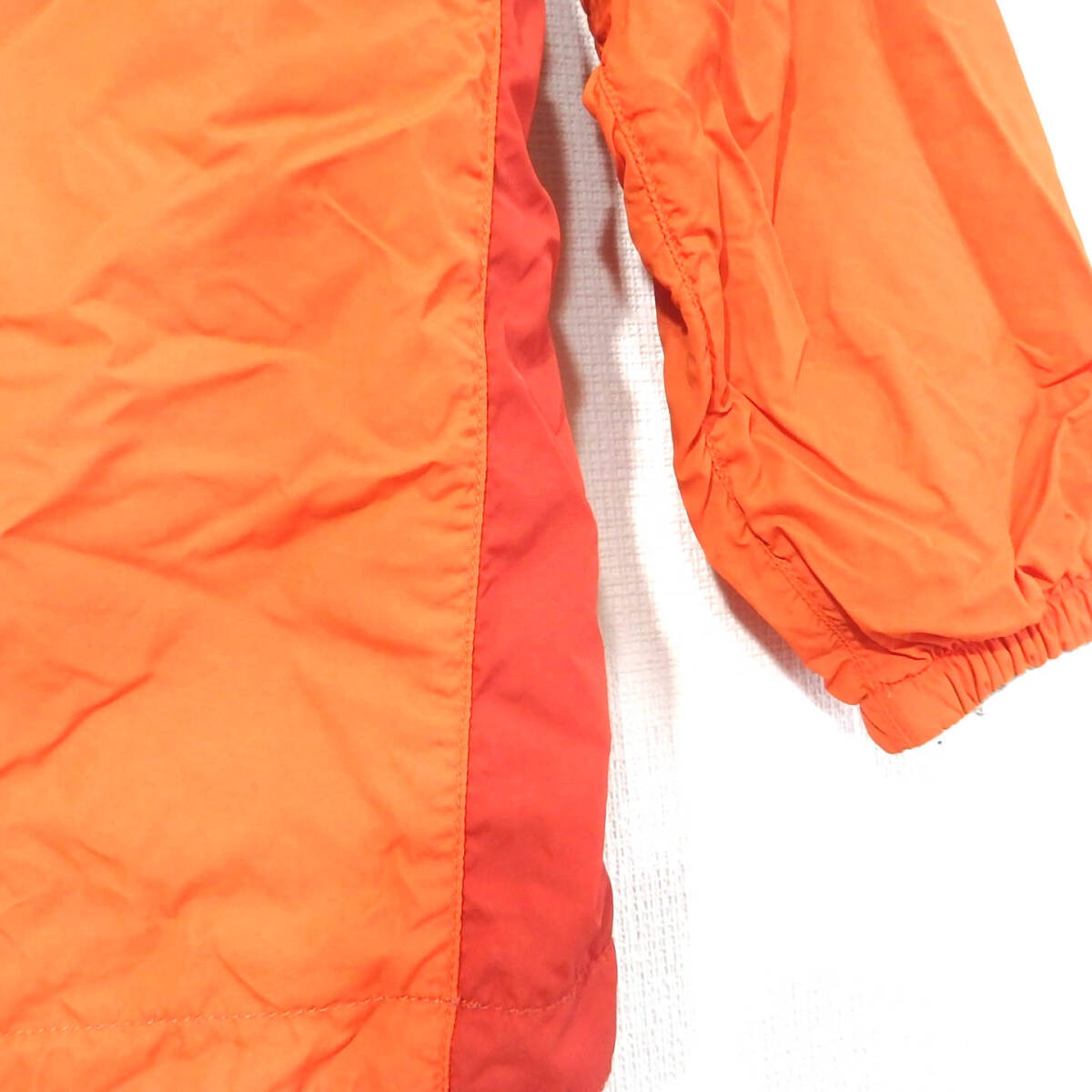 【送料無料】モンベルナイロンジャケット/キッズ１００サイズ　mont bell オレンジ　_画像7
