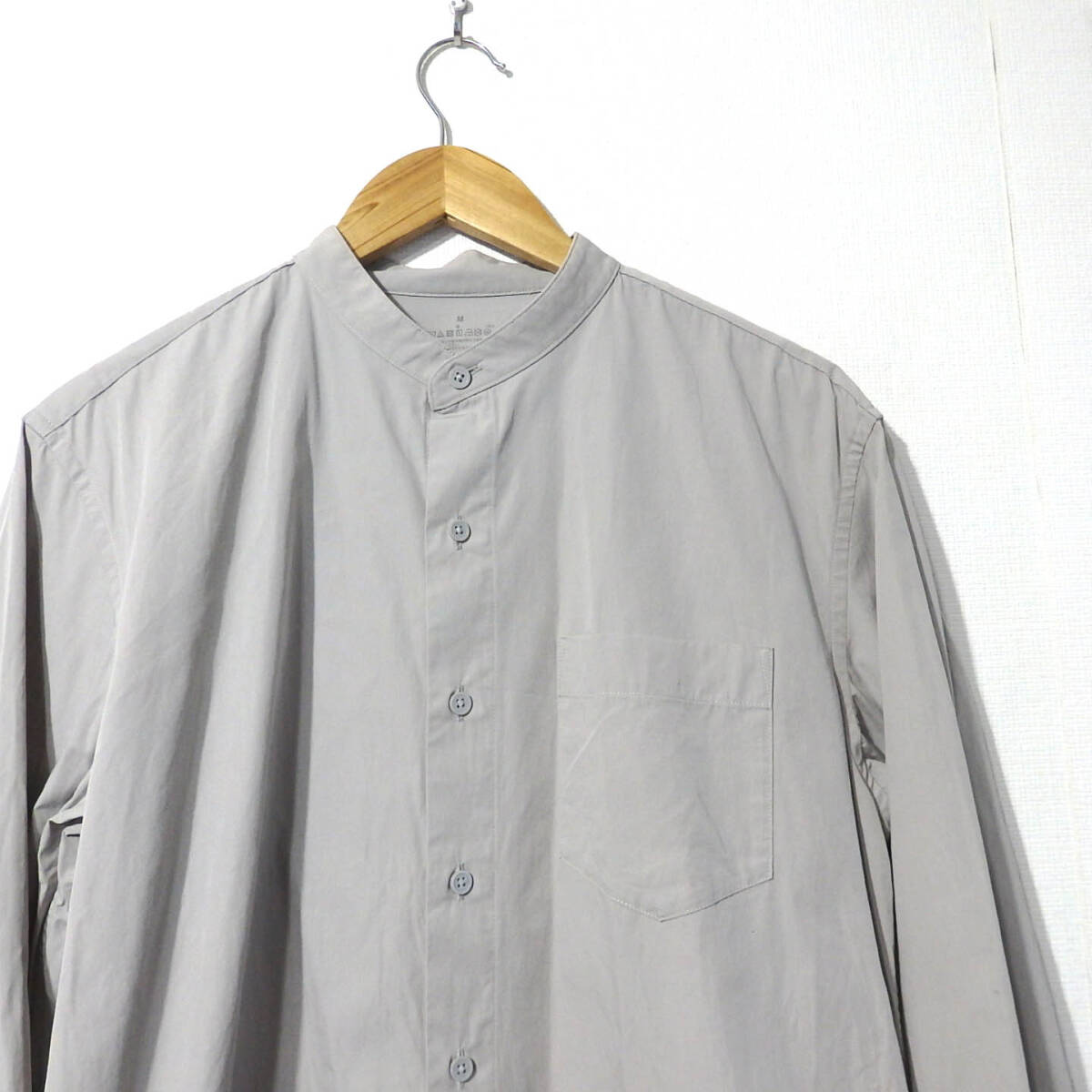 【送料無料】無印良品スタンドカラーシャツ２枚セット/メンズMサイズ MUJI の画像2