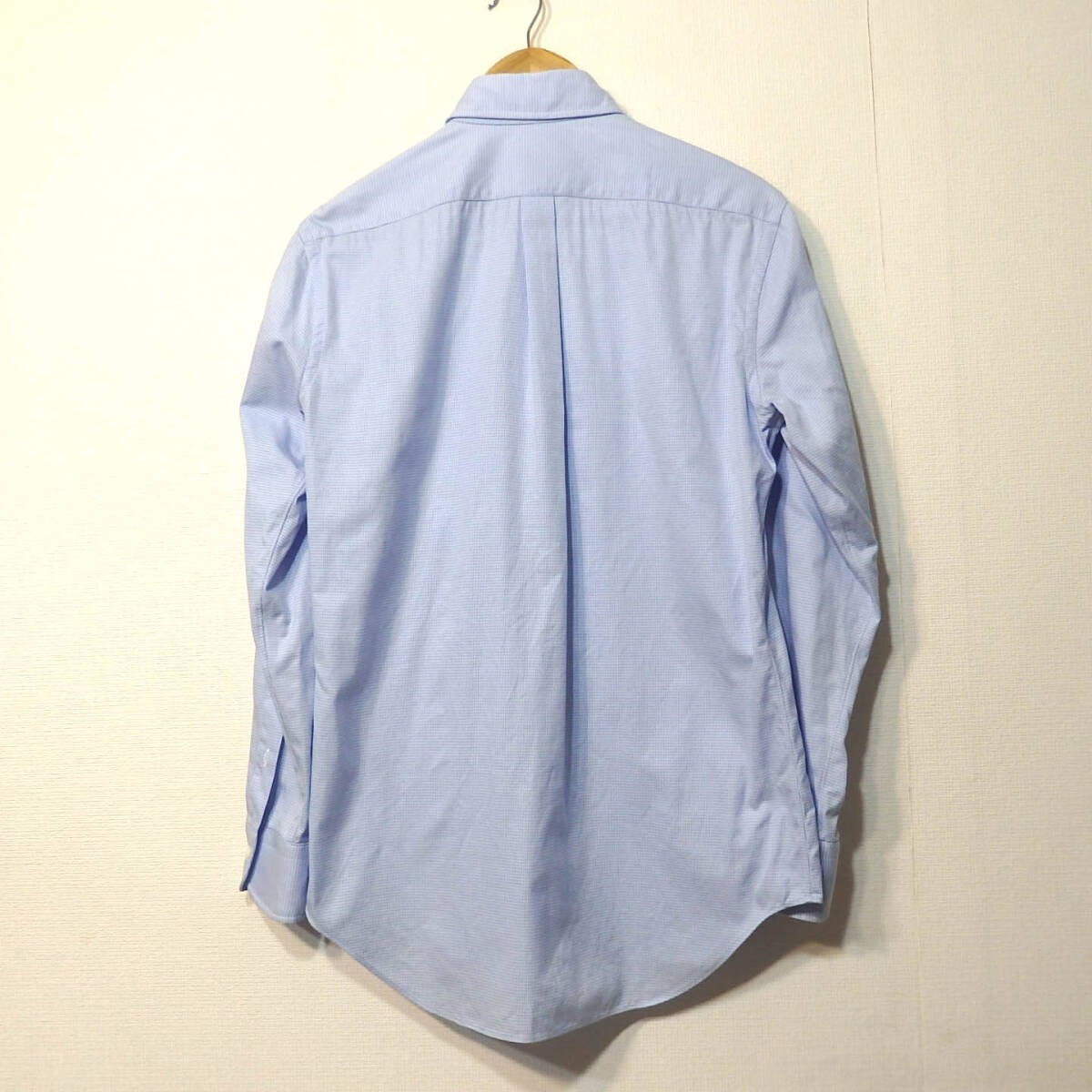 【送料無料】メーカーズシャツ鎌倉ドレスシャツ/水色 チェック柄 400madison 39-83 MAKER'S SHIRT KAMAKURAの画像7