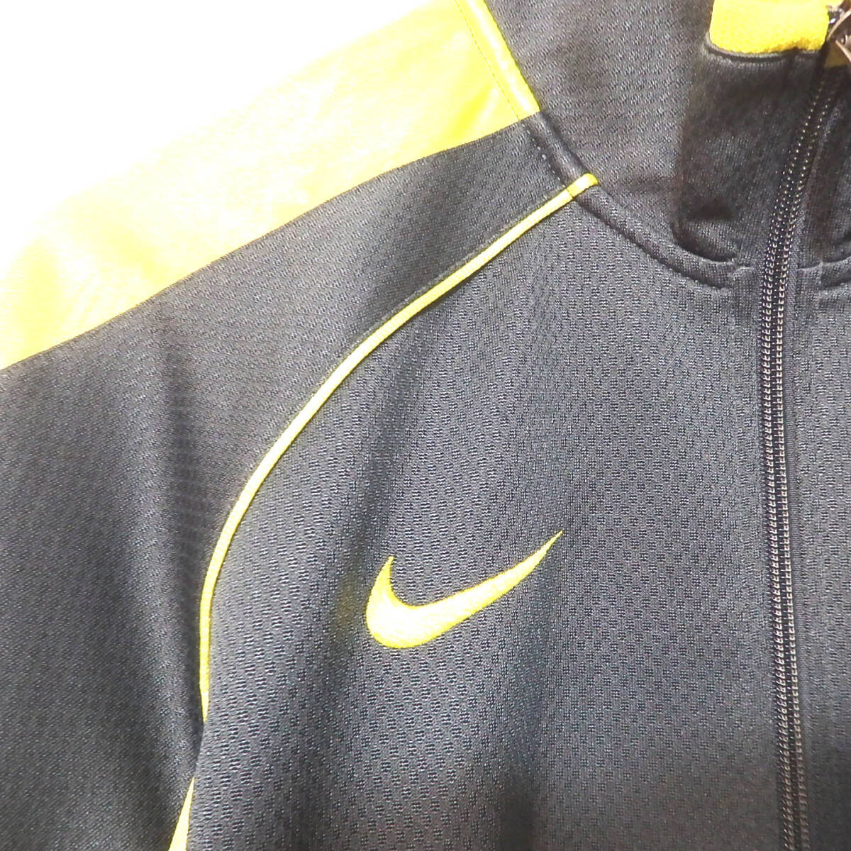 [ free shipping ] Nike sport jacket jersey / men's S size dark gray yellow sport 