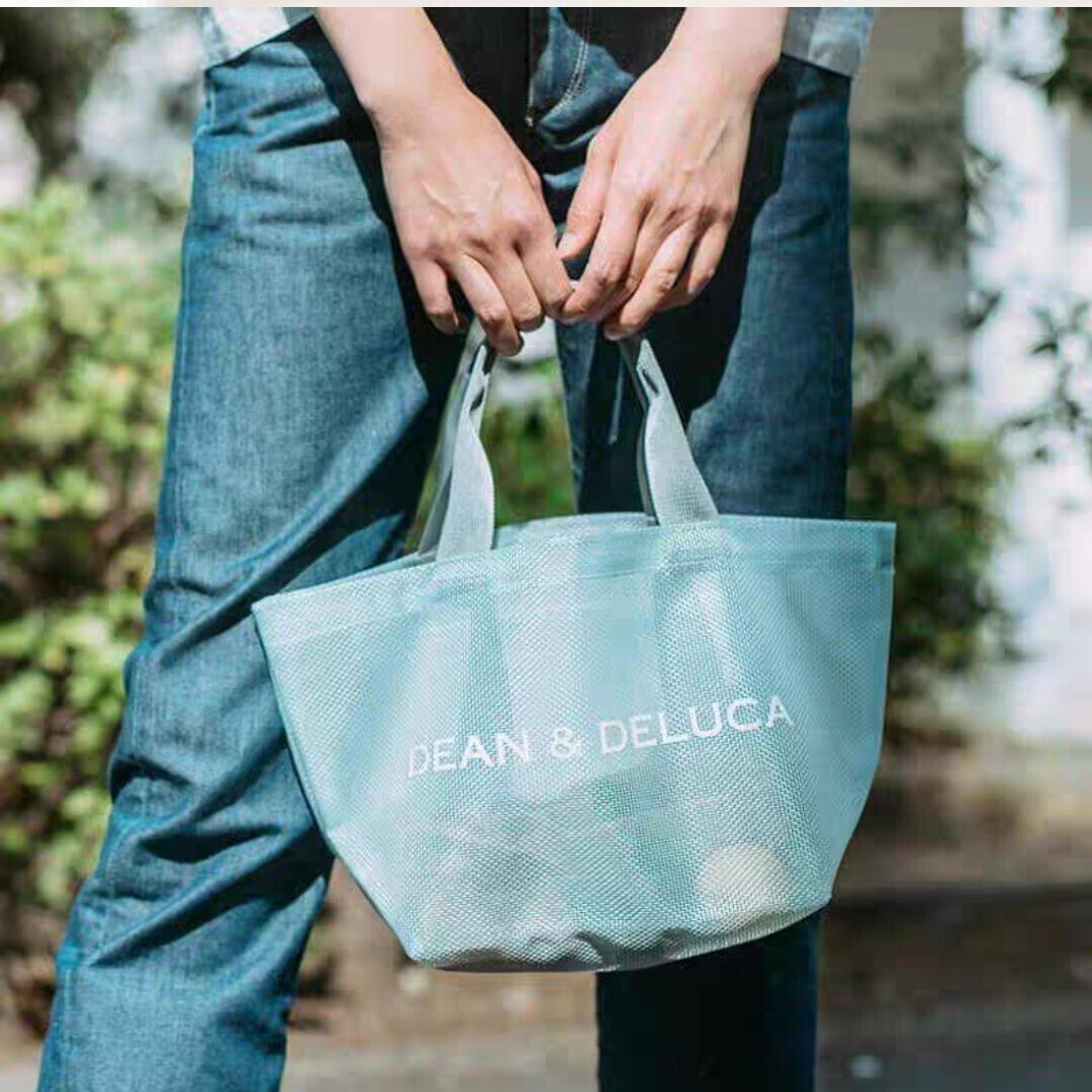 【送料無料1円〜】 DEAN& DELUCA (ディーンアンドデルーカ)/ミニメッシュトートバッグ ( ピンク )_出品は一枚目のお色です